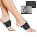 Binstorsty Compression Arch Support Sleeves With Gel Pad Inside  Plantar Fasciitis Relief Targeted Soft Silicone Arch Support Padding for Foot Care(2 Pair Black - One Size Fits All)