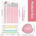 Hethyo Resin Nail Art Palette Kit with Brush Set & Dotting Tools - Pink & Golden Edge - Buy Online on GoSupps.com