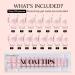 Shop Bartbox French Press On Nails - XS Short Square Soft Gel Tips with Primer & Base Coat - Pink 20 Pack | Perfect Fake Nails for Stunning Manicures - Buy Online on GoSupps.com