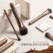 BS-MALL 14 Pcs Makeup Brushes Set Premium Synthetic for Foundation, Powder, Concealers, Eye Shadows Coffee Brown Color - Buy Online on GoSupps.com