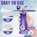 Mini Upgraded Portable Cordless Airbrush Kit with Compressor - Rechargeable Handheld Spray Gun for Cake Decor, Makeup, Nail Art & Tattoo in Purple - Buy Online on GoSupps.com