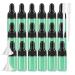 BPZXL 20 pieces empty 3ml green glass pipette bottle small amber green glass bottle sample glass pipette dripping bottle for aromatherapy essential oils