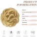 FESHFEN Messy Bun Hair Piece Scrunchie 55g Synthetic Updo Hairpiece Strawberry Blonde & Bleach Blonde for Women Girls - Buy Online on GoSupps.com