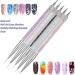 Voarge 5Pcs Two Way Nail Dotting Pen Marbleizing Tool Set Manicure Drill Drawing Nails Brush Pen Double Ended Dotting Tools Set Nail Dotting Painting Drawing Pens - Buy Online on GoSupps.com