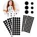 Iceyyyy 200+ Pieces Black Adhesive Felt Circles, Black Self-Adhesive Felt Sticker for Halloween DIY Projects, Professional Craft Finishing (0.5 and 0.75 Inch) 1 200Pcs(0.5+0.75 Inch)