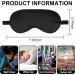 2Pack Silk Sleep Mask Eye Mask for Full Night's Sleep and Travel - Black - Buy Online on GoSupps.com