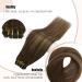 FSHINE Clip-In Extensions | Real Hair Balayage 120g Double Brown & Caramel Blonde | 7PCs 35cm Remy Clip-Ons #4/27/4 - Buy Online on GoSupps.com