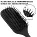 Giorgio Large Square Paddle Brush for Men and Women - Ideal for Wet/Dry, Long/Thick/Curly Hair - Black Cushion Hairbrush with Ball Tip Bristles - Buy Online on GoSupps.com