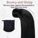 Runature 45cm Black Real Hair Braid Ponytail Extensions - Smooth Human Hair 80g Color #1 - Buy Online on GoSupps.com