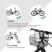 HOMEE Folding Rear Bike Basket - Detachable Front Bag for Mountain Bike - Cargo Rack Accessory - Black - Buy Online on GoSupps.com