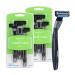 Amazon Basics 3-Blade Disposable Razors for Men 6 Count 2 Packs of 3 (Previously Solimo)