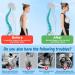 Posture Corrector Back Support Brace Adjustable Back Posture Belt for Men and Women Scoliosis Lower Back Brace Relief Pain from Upper Back Shoulders for Office Home Gym 45-55kg - Buy Online on GoSupps.com