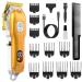 Cordless Hair Clippers for Men Professional,PAMKER Mens Hair Clippers for Hair Cutting Kit,Rechargeable Electric Hair Trimmer&Beard Trimmer Haircut Grooming Set, Barber Clippers for Men/Women/Kids single