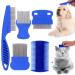 cobee Cat Dog Flea Comb Pet Tear Stain Remover Comb Set Pet Dog Cat Grooming Comb (5 Pieces)