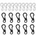 20 pieces mini carabiner hook mini carabiner set small carabiner with snap lock carabiner key caran key rings hook clips for camping travel hiking carabiners