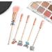 Boyigog 5Pcs Stitch Makeup Brush Set - Blue Theme Cosmetic Brushes for Powder, Eyeshadow, Blush, Lips - Portable Set with Brush Cleaner - Ideal Gift for Girls and Women - Buy Online on GoSupps.com