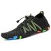 SAGUARO Unisex Water Sport Shoes Quick-Dry Barefoot Swim Shoes for Beach Pool Sea 8.5 Women/7 Men Jet Black