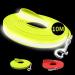 Laroo 10m drag line for dogs reflective robust PVC dog leash with hand loop hook go for a walk at night waterproof drag line training line for small large dogs (10m green) 10m green
