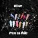 MISUD Glitter Long Coffin Fake Nails - White Ballerina Shape Acrylic Nails for Women & Girls - Buy Online on GoSupps.com