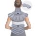 REVIX Microwave Heating Pad for Neck and Shoulders Lower Back Pain Relief, Warm Compress Heated Back Wrap with Weighted Plush, Hot Eye Mask for Migraine Stress, Set of 3 Gray