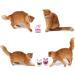 PORTOWN Cat Food Ball Dispenser - Slow Feeder Toy for Interactive Training (Pink White) - 4 Pcs - Buy Online on GoSupps.com