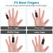 10-Piece Finger Protection Bandages for Injury Relief - Stretchy Black Finger Support for Arthritis & Swelling | Ednyzakrn - Buy Online on GoSupps.com