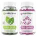 PUREFINITY Fiber + Super Greens Gummies Bundle (Inulin FOS Prebiotic Fiber Gummies + Super Greens Gummies Daily Supergreens with Spirulina Alfalfa Spinach Broccoli Beet Root Acai)