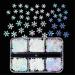 Trendy Christmas DIY DIY Nail Accessories Glitter Set 3D Snowflake Sequins Christmas Nail Stickers for Nail Art Decoration(03) Style03