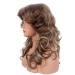 70s Brown Highlight Disco Wig - Farrah Fawcett Vintage Synthetic Wig for Women - Cosplay Costume Hair - Buy Online on GoSupps.com