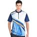 Savalino Men's Navy Bowling Jersey - Sublimation Print, Moisture-Wicking, Fast-Drying - XXL - Buy Online on GoSupps.com