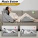 4PCS Axelrod Orthopedic Bed Wedge Pillow Set for Back, Neck, and Leg Pain Relief - Adjustable Ortho Pillows for Anti Snoring, Heartburn, Acid Reflux - Grey - Buy Online on GoSupps.com