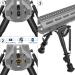 Feyachi B13 Mlok Bipod 6-9 Inch - Lightweight Rifle Bipod for Hunting and Shooting - Direct Mlok System Attachment - Buy Online on GoSupps.com
