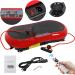 Super Deal Pro Vibration Plate Exercise Machine - Whole Body Workout Fitness Platform with Loop Bands, Bluetooth & Remote - 99 Levels Red - Buy Online on GoSupps.com