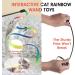 Amaxiu Cat Wand Toy Set Interactive Cat Wand Toy with Rainbow Ribbon String Rainbow Cloth String Leopard Print Cloth String for Small Cats Kittens Indoor Training Catcher(3 Packs) - Buy Online on GoSupps.com