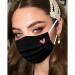 50Pcs Cute Heart Printed Black Disposable Face Masks for Men and Women - Mouth Protection Design (F) - Buy Online on GoSupps.com
