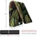 Stylish Leather Lipstick Case with Mirror - Mini Organizer for Lip Gloss & Lipstick - Peacock Feather Design - Buy Online on GoSupps.com