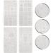 Lurrose 4-Piece Nail Art Printing Plate Set - Creative Manicure Templates for Stunning Nail Designs - International Shipping Available - Buy Online on GoSupps.com