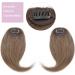 Bangs 2PCS Human Hair Clip on Bangs with Mid Part One/Two Sides Bangs Remy Hair in Extenssion French Invisible Fringe for Women Curved Bangs for Daily Wear (Color : #4 Size : 6 months) 6 months #4 - Buy Online on GoSupps.com