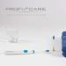 Proficare PC-EZS 3000 Electric Sound Toothbrush | Optimal Dental Care & Oral Hygiene | Includes 2 Butsiessents | Battery Operated | White-Blue - Buy Online on GoSupps.com
