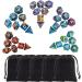 CiaraQ Polyhedral Dice Set - 35 Pieces with Black Pouches | 5 Double-Colors Dice Sets for DND, RPG, MTG | Compatible with Dungeons and Dragons Table Games - Buy Online on GoSupps.com