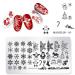 Christmas Snowflake Deer Nail Stencils - 5pcs Stainless Steel | Perfect for Holiday Nail Art - Buy Online on GoSupps.com