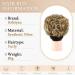 Sofeiyan Messy Bun Hair Piece Wavy Curly Extensions - Dark Blonde/Bleach Blonde - Buy Online on GoSupps.com