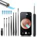 Ear Wax Removal Kit with 1080P Camera - 360 HD Ear Cleaner for iOS/Android 6 LED Lights Soft Silicone Picks IP67 Waterproof Rechargeable WiFi-Enabled Ear Care Set with 8 Tools
