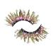 BOKIOESDE 2x Lightweight Comfort 3D Coloured Eyelashes Natural Look Easy Application Reusable And Washable Plastic Professional Q-44