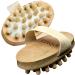 AnHua Natural Wood Hand-Held Body Brush - Cellulite Reduction - L Size - Buy Online on GoSupps.com