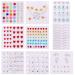 9 Sheets Festival Face Gems Stickers Self-Adhesive Face Jewels Stickers Rhinestone Stickers for Face Jewels Stick on Makeup Nail Gems for Face Eye Body Nail DIY Decoration (Multi-Styles)