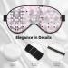 Red Gray White Modern Polka Dot Eye Mask | Soft Comfortable Light-Blocking Unisex Sleeping Mask - Buy Online on GoSupps.com