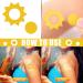 400-Piece Tanning Bed Stickers for Body, Funny Heart Labels, Self-Adhesive Sun Tan Stickers, 100 Pieces Per Roll - 1.2 x 0.8 Inches - Buy Online on GoSupps.com