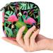 Stylish Menstruation Pad Bag with Zipper | Cute Flamingo Napkin & Tampon Bag for Women & Girls - Buy Online on GoSupps.com