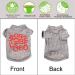sourcing map Dog T Shirt Printed Dog Christmas Shirt Puppy Clothes Sweatshirt Soft Cotton Short Sleeve Dog Shirt Pet Clothing Apparel Gray Red M M Gray Red - Buy Online on GoSupps.com